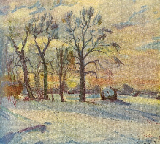 Image - Mykola Hlushchenko: Winter Morning (1958).